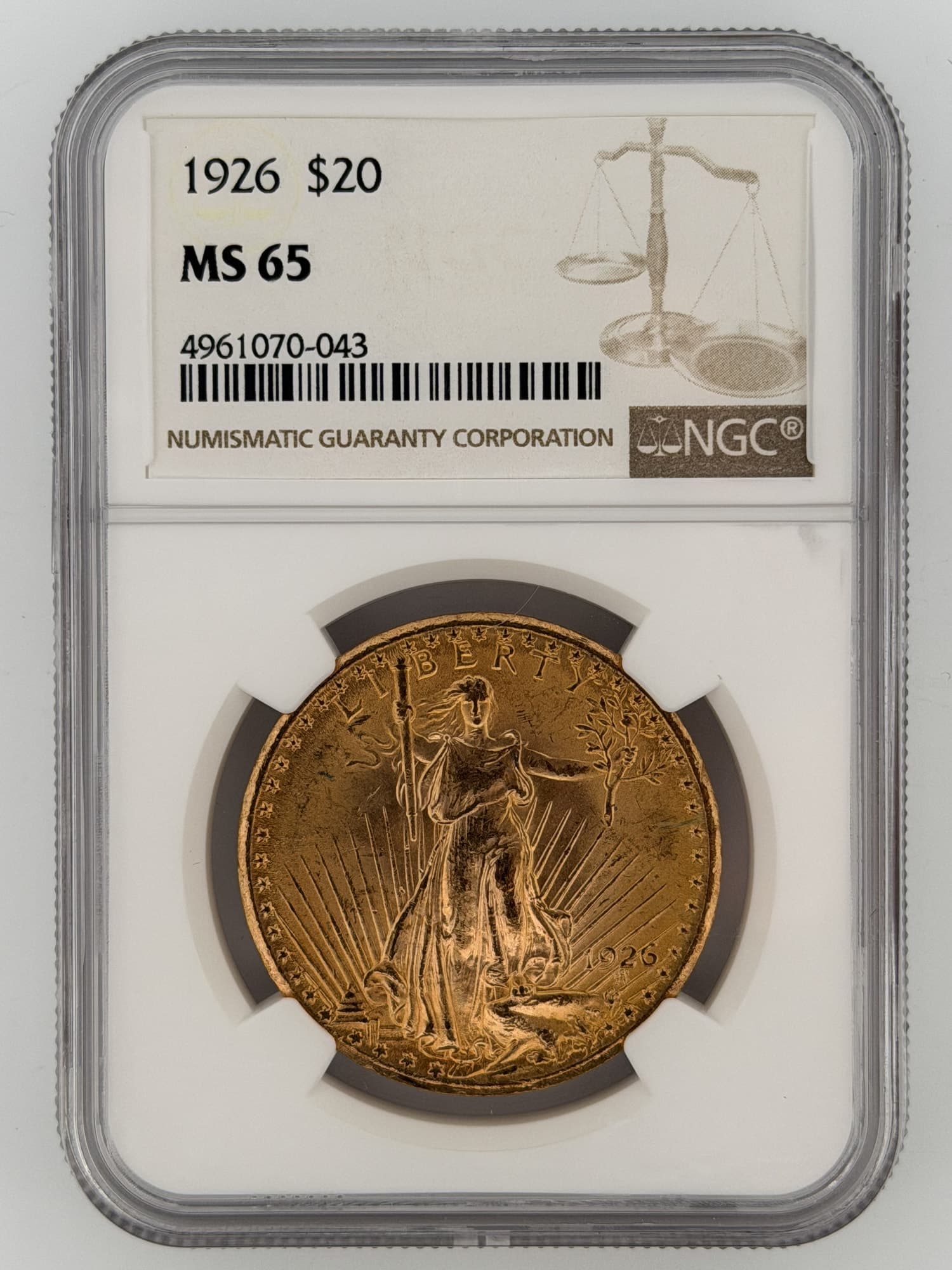 1926 Saint-Gaudens Double Eagle $20 Gold NGC MS65 - $20 Saint-Gaudens Double Eagles from Lone Star Coins