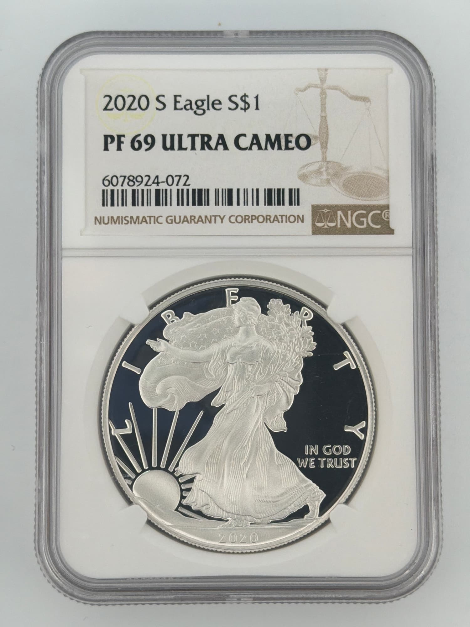 2020-S American Silver Eagle $1 NGC PF-69 Ultra Cameo - Graded Silver American Eagles from Lone Star Coins