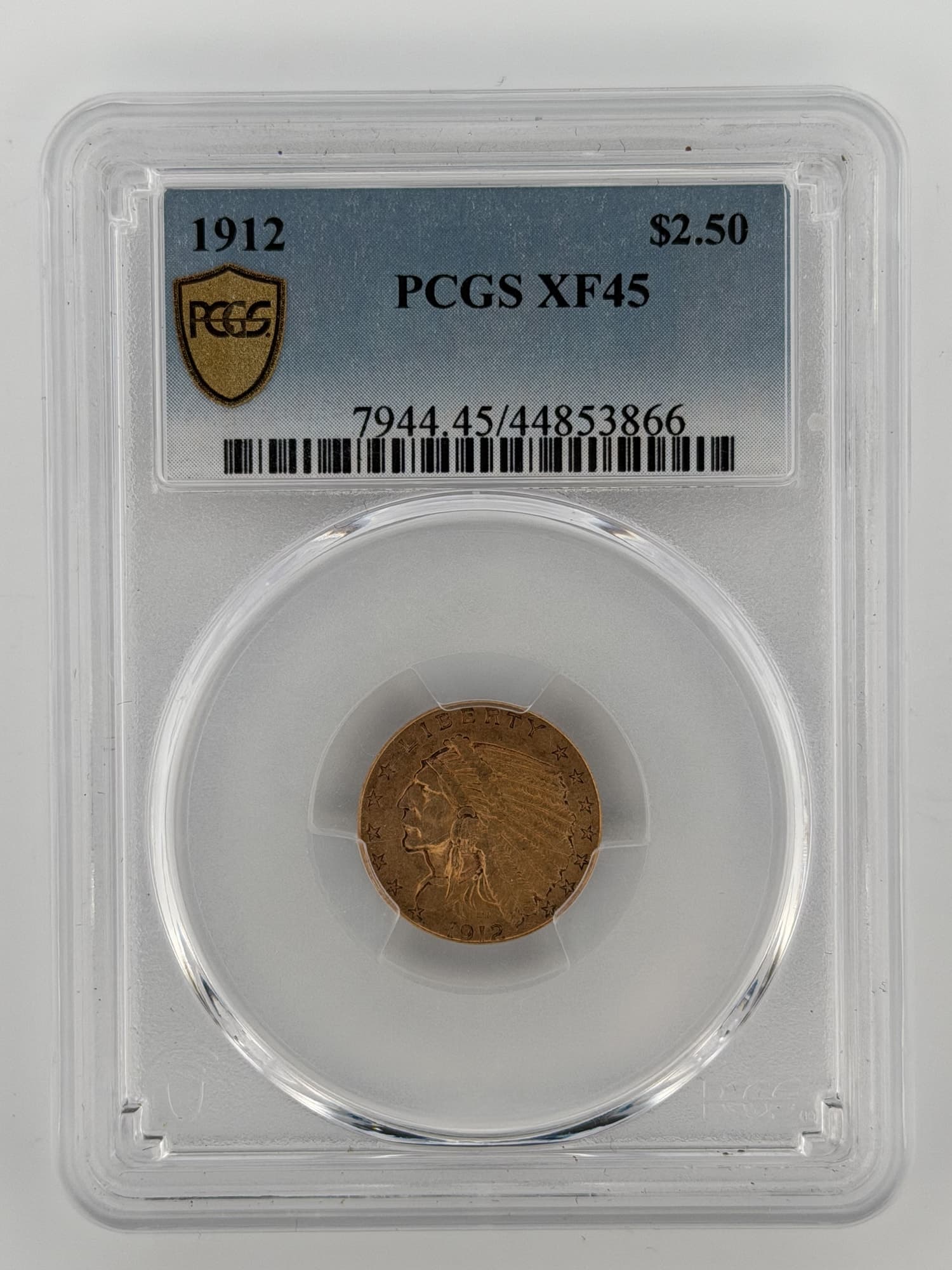 1912-P $2.50 Gold Quarter Eagle PCGS XF45 - Pre-1933 US Gold Coins from Lone Star Coins