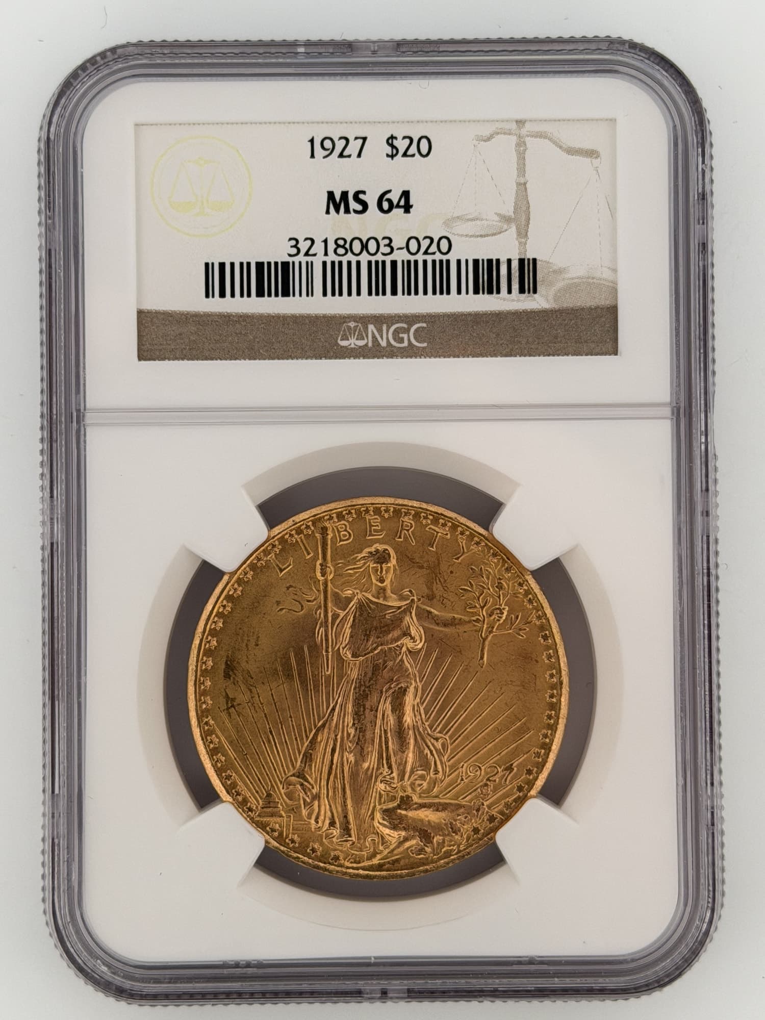 1927 Saint-Gaudens Double Eagle $20 Gold NGC MS64 - $20 Saint-Gaudens Double Eagles from Lone Star Coins