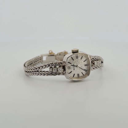 Rolex Ladies Winding 14k White Gold (8271)
