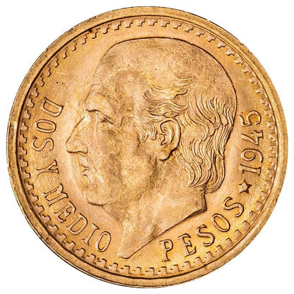 Mexican 2.5 Pesos Gold Coin | .0603 oz (Random Year)