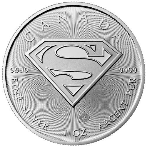 2016 Canadian Silver Superman Shield Coin | 1 oz