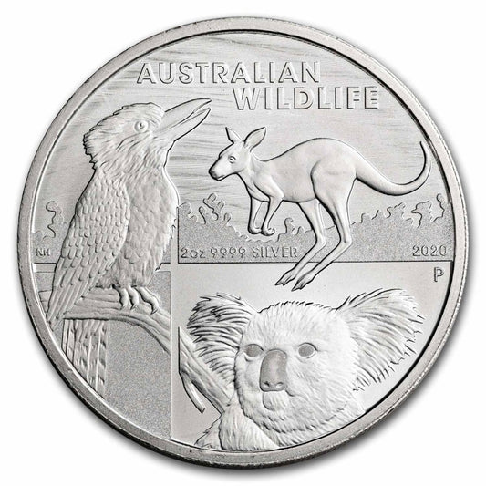 2020 Australia Silver $2 Wildlife Coin | 2 oz (BU)