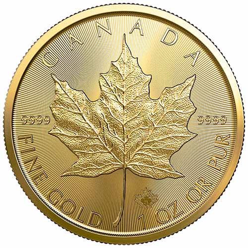 Gold Canadian Maple Leaf | 1.0 - 0.1 oz