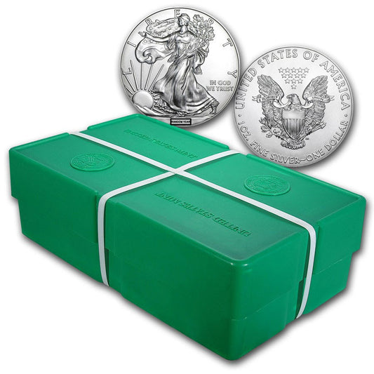 Sealed American Silver Eagle Monster Box | 500 oz (Random Year)