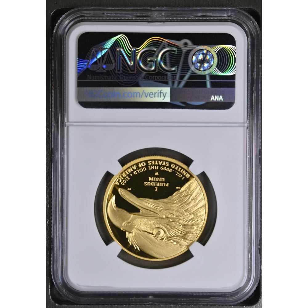 2021-W High Relief Gold Liberty $100 | PF 70 Ultra Cameo