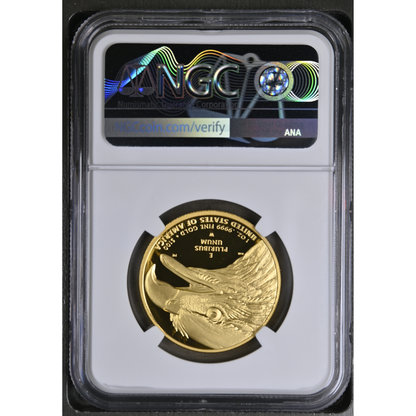 2021-W High Relief Gold Liberty $100 | PF 70 Ultra Cameo