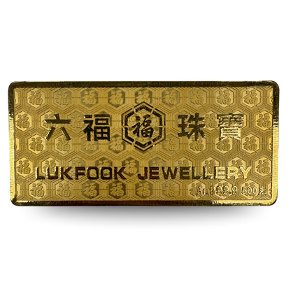 LukFook 16 oz Gold Bar | “Hundred Blessings” Design