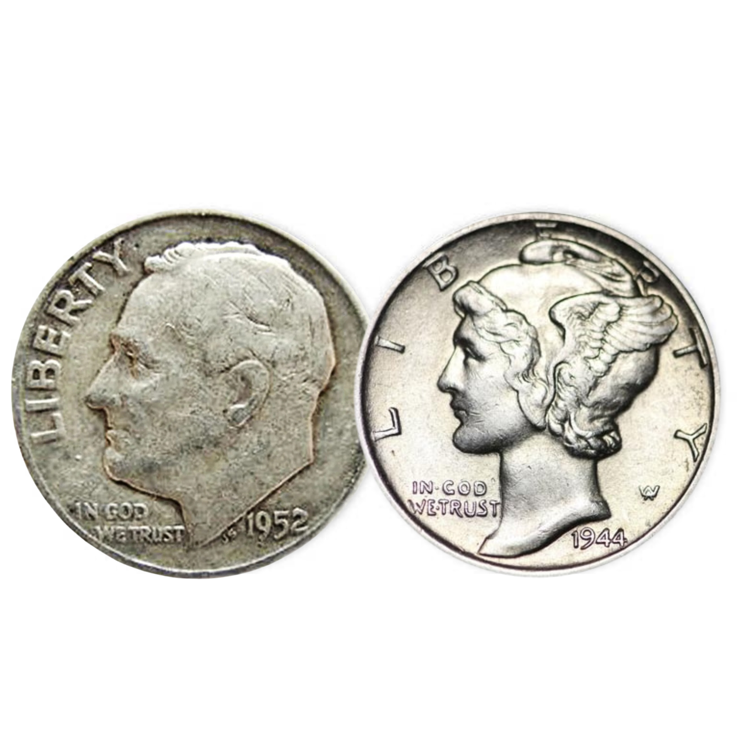 $10 Face 90% US Silver Dimes (Random Design)