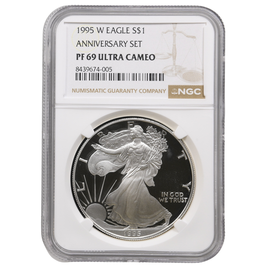 1995-W NGC PF-69 UCAM 1 oz American Silver Eagle Proof Coin