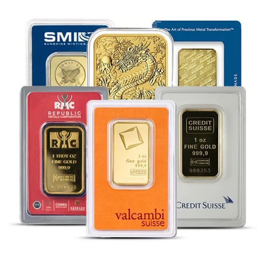 1 oz Gold Bar in Assay | Our Choice | .9999 Fine Gold