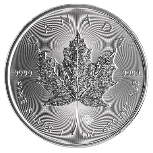 Canadian Maple Leaf Silver Bullion Coin | Random Year | 1 Oz.