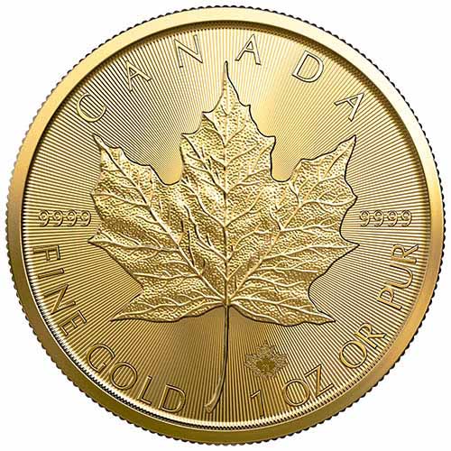 Canadian Maple Leaf Gold Bullion Coin | Random Year | 1 Oz. through 20th Oz.