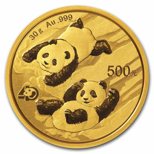 Chinese Panda Gold Bullion Coin | Random Year | 30 Gram
