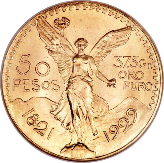 Mexican 50 Peso Gold Bullion Coin | Random Year | 1.2 Oz.